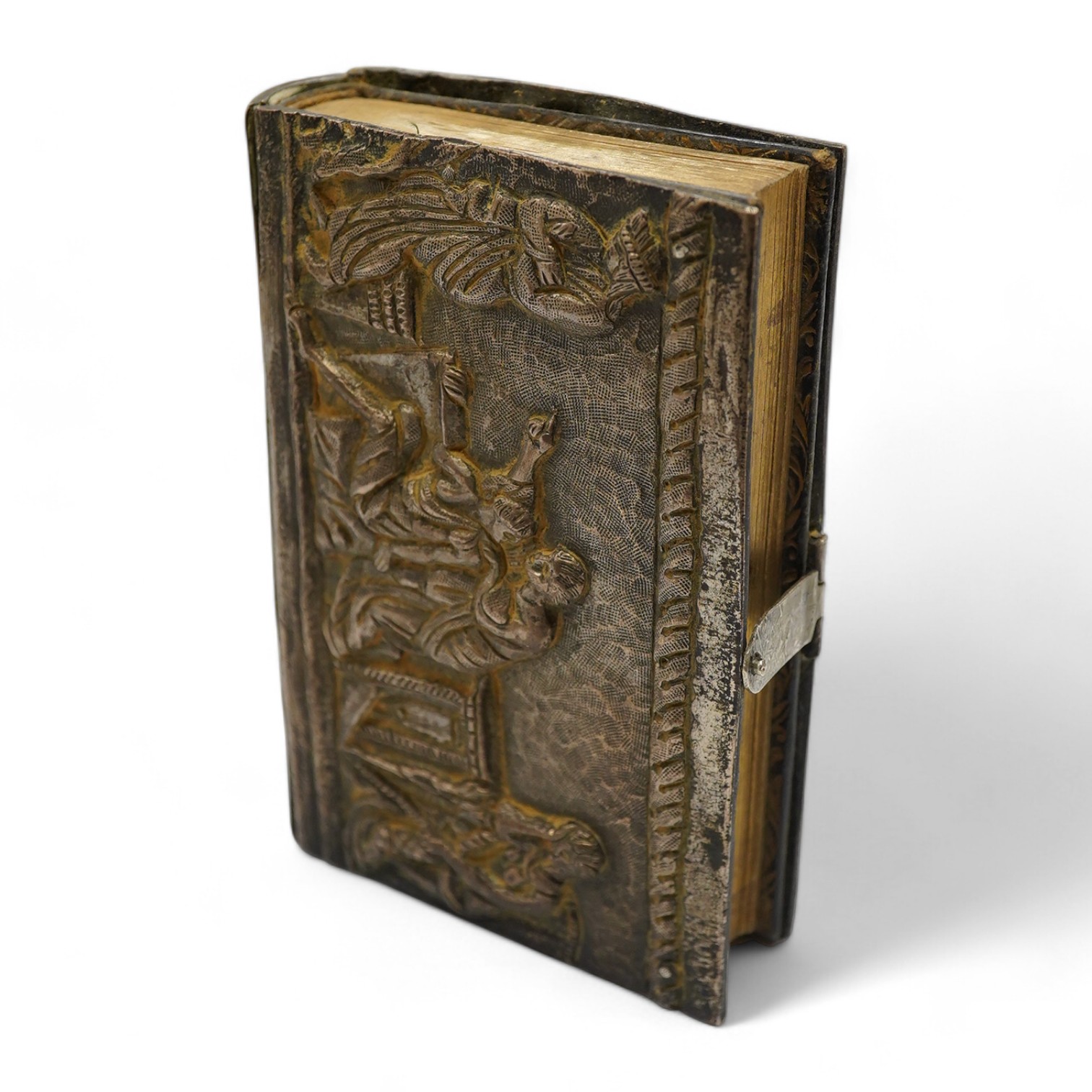 The Book of Common Prayer, Oxford c.1880, in a Maltese silver binding. 11 x 7.5cm